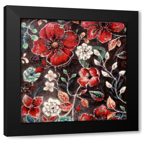 Spring Cosmos Black Modern Wood Framed Art Print by St. Jean, Nora