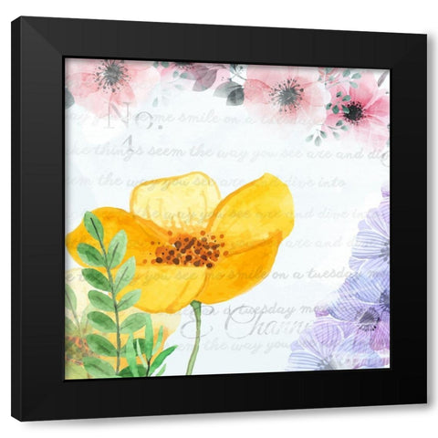Decor Black Modern Wood Framed Art Print by Fraser, Orane