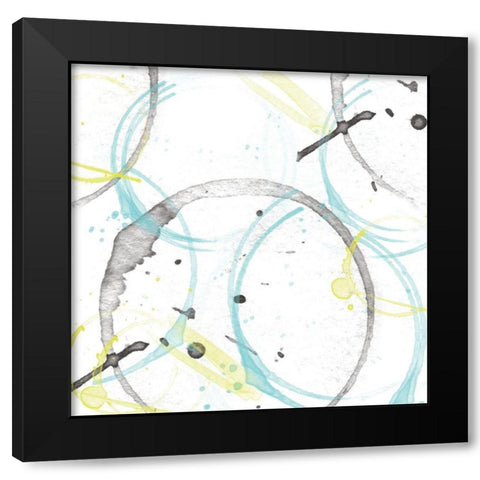 Abstract 1 Black Modern Wood Framed Art Print by Fraser, Orane