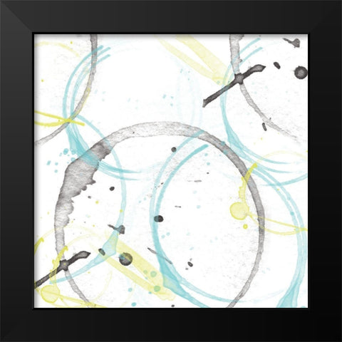 Abstract 1 Black Modern Wood Framed Art Print by Fraser, Orane