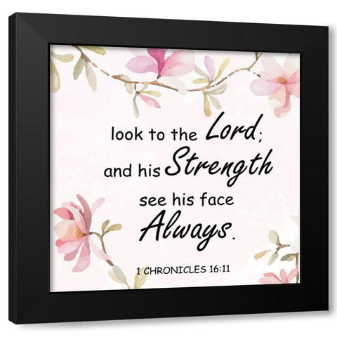 Christian Floral 2 Black Modern Wood Framed Art Print with Double Matting by Fraser, Orane