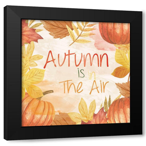 Fall Decor 2 Black Modern Wood Framed Art Print by Fraser, Orane