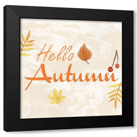 Fall Decor 1 Black Modern Wood Framed Art Print by Fraser, Orane