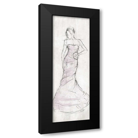 DRESS A Black Modern Wood Framed Art Print with Double Matting by OnRei