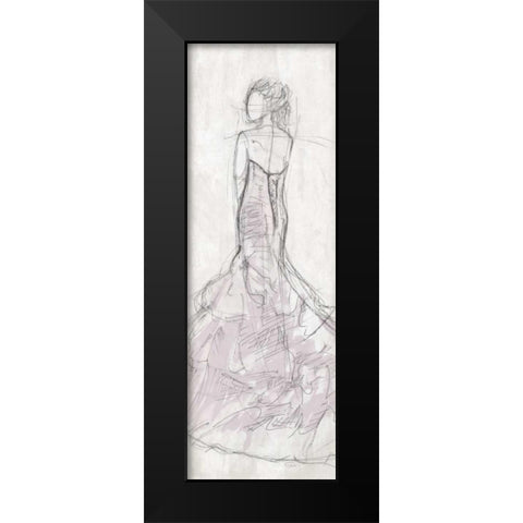 Dress Back Black Modern Wood Framed Art Print by OnRei