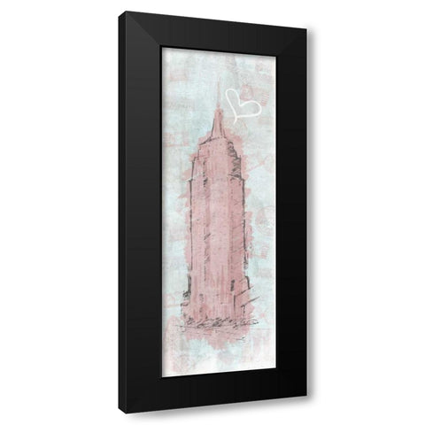 Romatic Empire Black Modern Wood Framed Art Print with Double Matting by OnRei