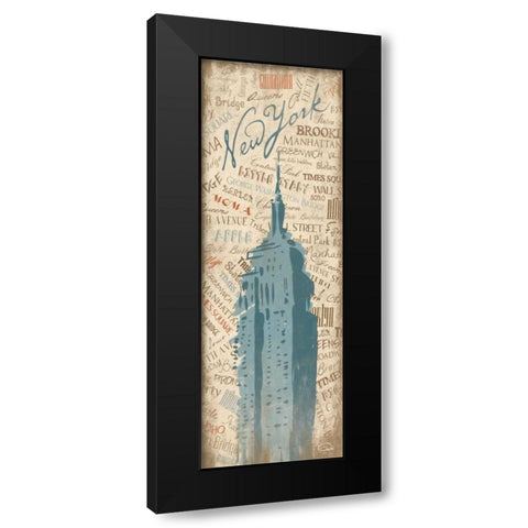 New York 19A Black Modern Wood Framed Art Print with Double Matting by OnRei