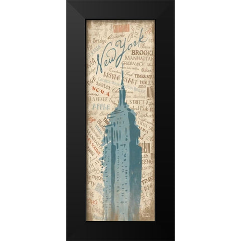 New York 19A Black Modern Wood Framed Art Print by OnRei