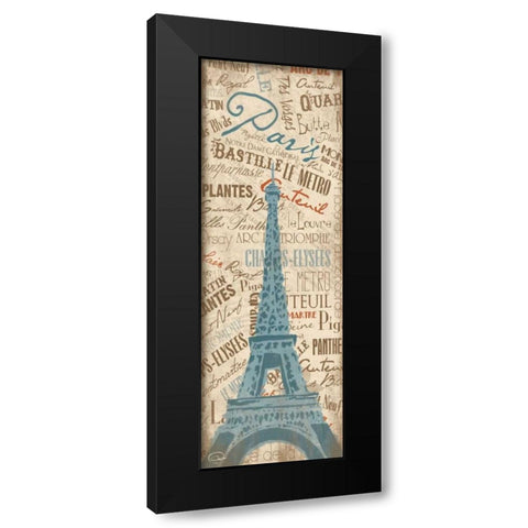 Paris 19B Black Modern Wood Framed Art Print with Double Matting by OnRei