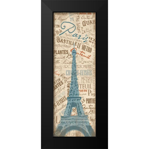 Paris 19B Black Modern Wood Framed Art Print by OnRei