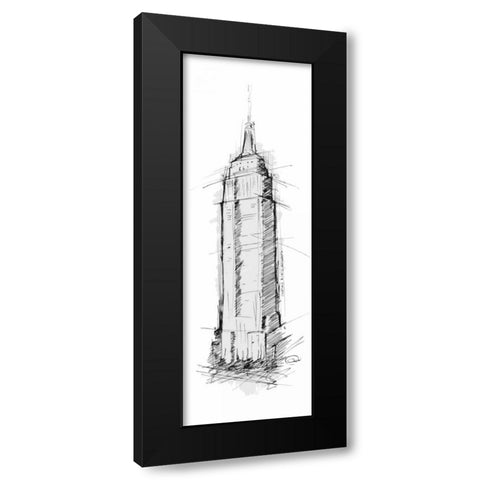 Empire Black Modern Wood Framed Art Print with Double Matting by OnRei