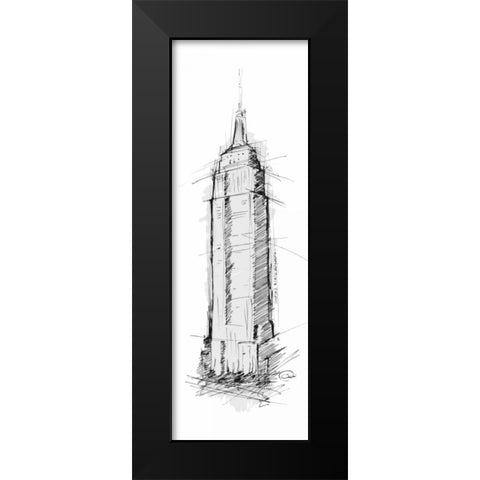 Empire Black Modern Wood Framed Art Print by OnRei