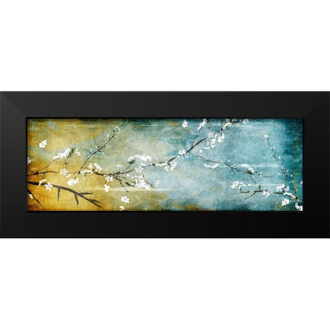 In The Wind Black Modern Wood Framed Art Print by OnRei