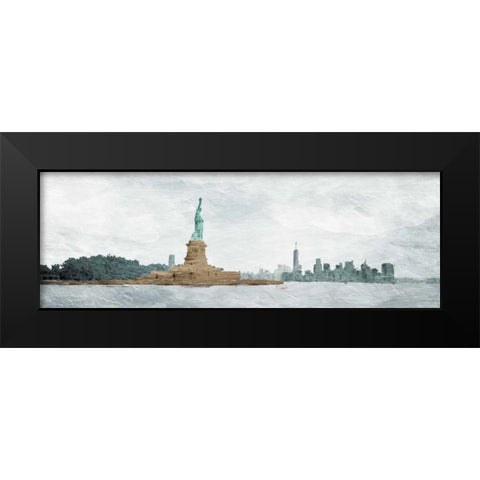 New York State Of Mind Black Modern Wood Framed Art Print by OnRei