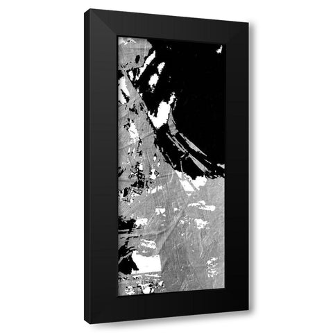 Traffic Pile Black Modern Wood Framed Art Print with Double Matting by OnRei