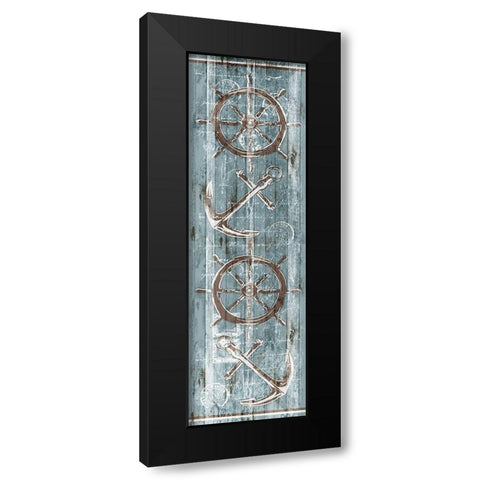 On The Sea Black Modern Wood Framed Art Print with Double Matting by OnRei