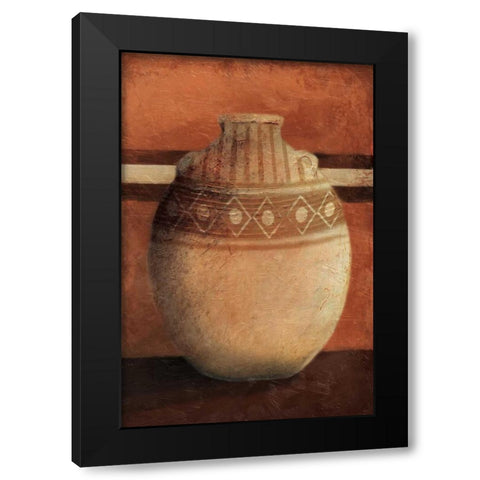 Vessel 2 Black Modern Wood Framed Art Print with Double Matting by OnRei