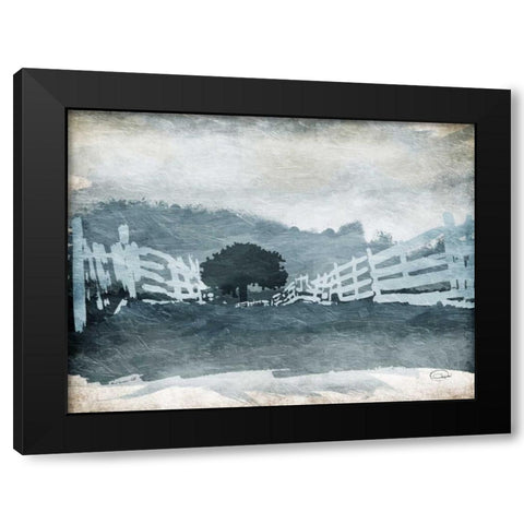 Follow Your Path Black Modern Wood Framed Art Print with Double Matting by OnRei