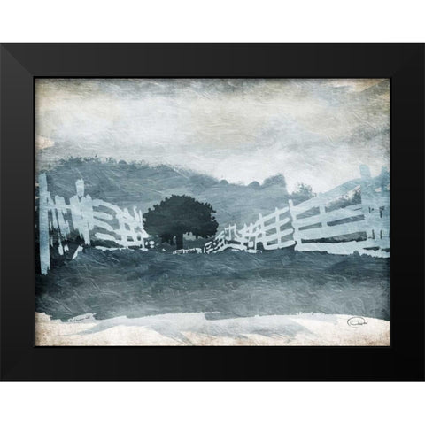 Follow Your Path Black Modern Wood Framed Art Print by OnRei