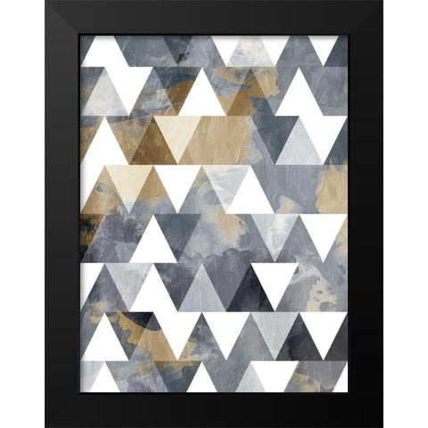 Nuetral Sky Windows Black Modern Wood Framed Art Print by OnRei