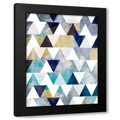 Nuetral Desert Sky Windows Black Modern Wood Framed Art Print with Double Matting by OnRei