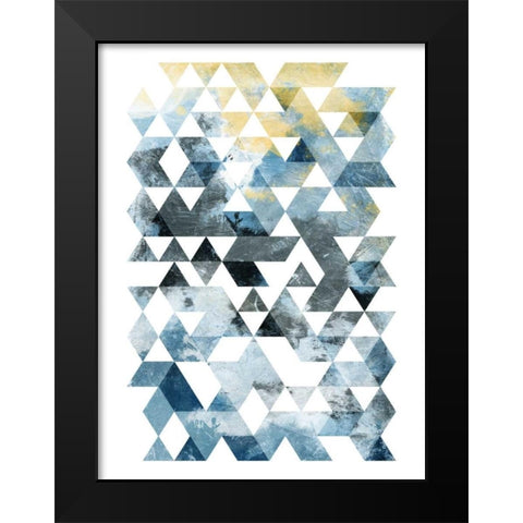 Grey Day Black Modern Wood Framed Art Print by OnRei