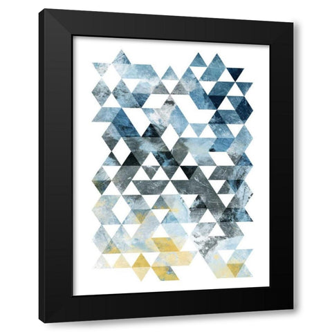 Grey Day Mate Black Modern Wood Framed Art Print with Double Matting by OnRei