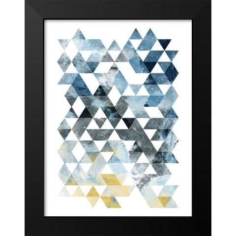 Grey Day Mate Black Modern Wood Framed Art Print by OnRei