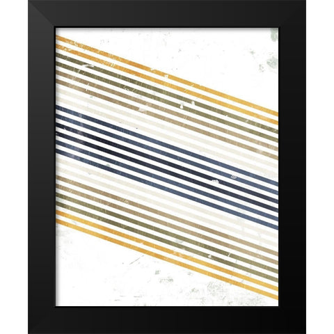 Jean Bright Black Modern Wood Framed Art Print by OnRei