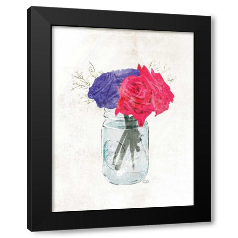 Beauty In A Jar Black Modern Wood Framed Art Print with Double Matting by OnRei