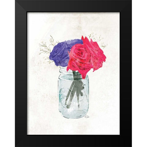 Beauty In A Jar Black Modern Wood Framed Art Print by OnRei