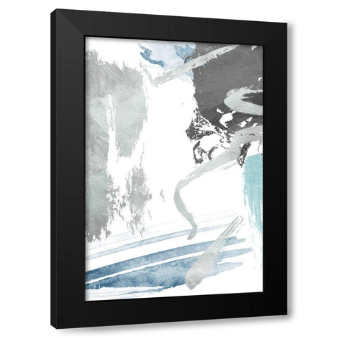 Rainy Dream Black Modern Wood Framed Art Print with Double Matting by On Rei