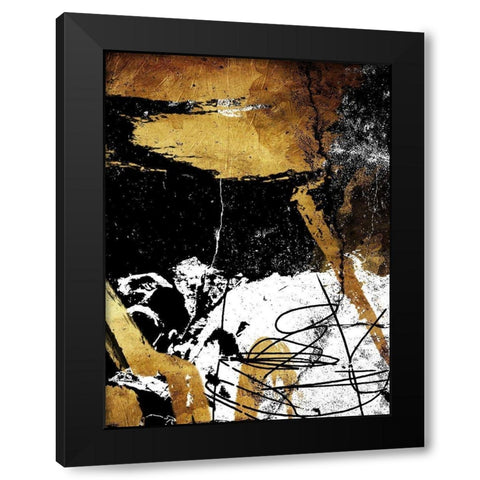 Focus Black Modern Wood Framed Art Print with Double Matting by OnRei