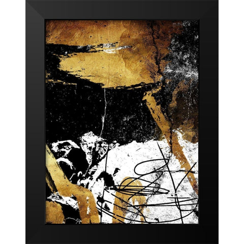 Focus Black Modern Wood Framed Art Print by OnRei