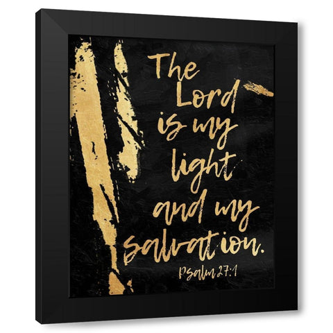 Salvation Black Modern Wood Framed Art Print with Double Matting by OnRei