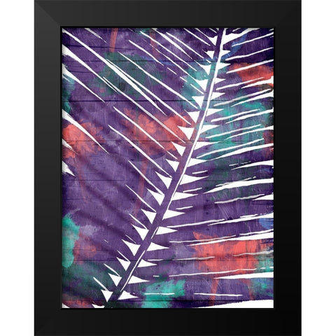 Cool Plant Black Modern Wood Framed Art Print by OnRei