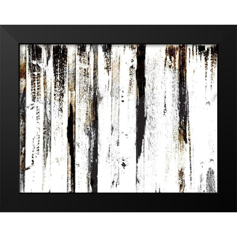 Gold Black Woods Black Modern Wood Framed Art Print by OnRei