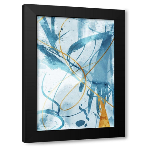 Get It Out Black Modern Wood Framed Art Print with Double Matting by OnRei