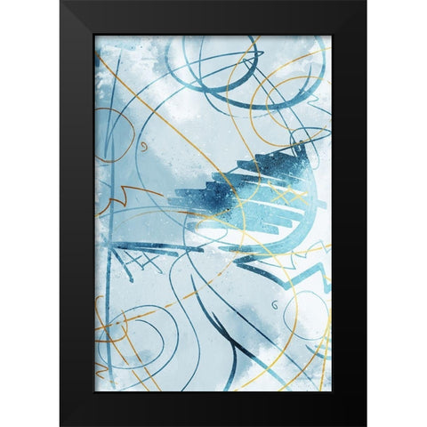 Get It Out Mate Black Modern Wood Framed Art Print by OnRei