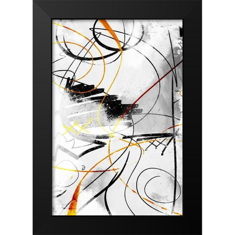 Get It All Out Mate Black Modern Wood Framed Art Print by OnRei