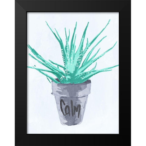 Calm Pot Black Modern Wood Framed Art Print by OnRei