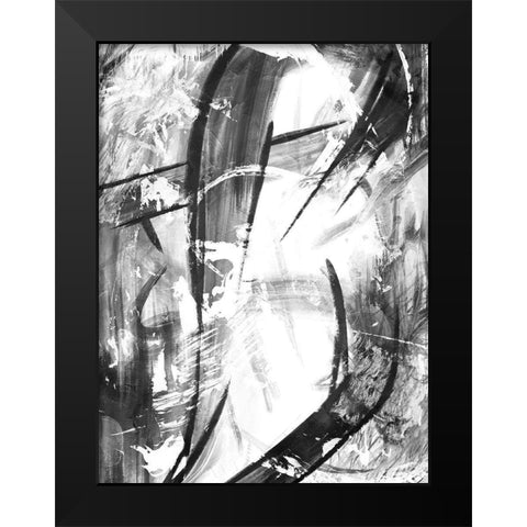 Sting Black Modern Wood Framed Art Print by OnRei