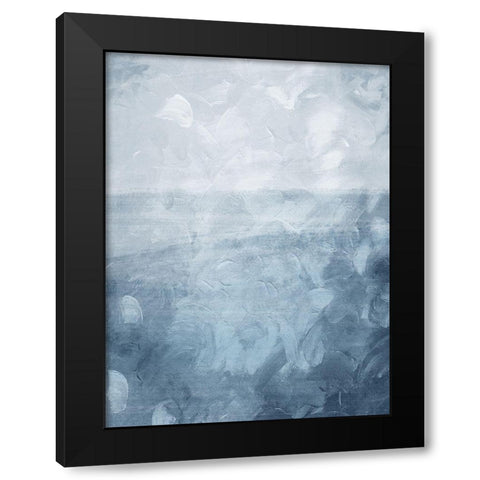 Rise Black Modern Wood Framed Art Print with Double Matting by OnRei