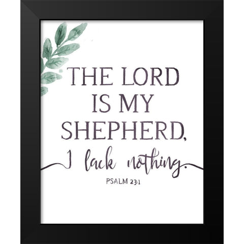 My Shepherd Black Modern Wood Framed Art Print by Villa, Milli