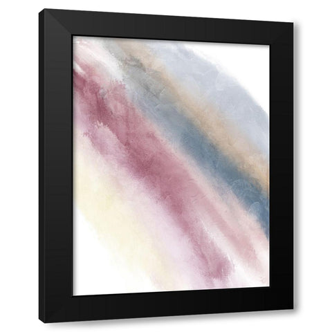 Mood Rainbow Mate Black Modern Wood Framed Art Print by OnRei