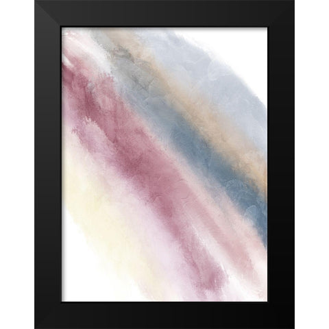 Mood Rainbow Mate Black Modern Wood Framed Art Print by OnRei