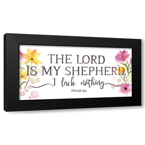 My Shepherd Black Modern Wood Framed Art Print with Double Matting by OnRei