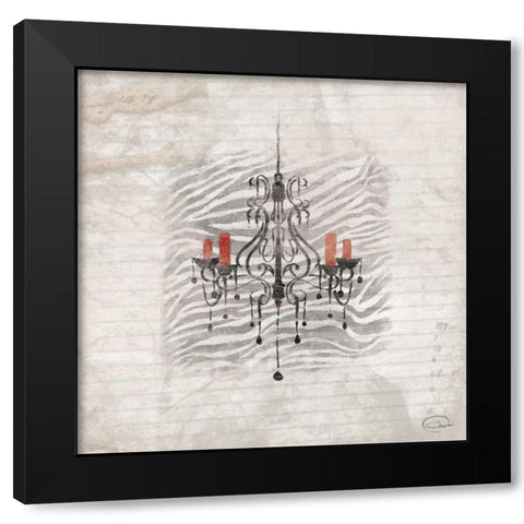 Chandeliers A Black Modern Wood Framed Art Print with Double Matting by OnRei