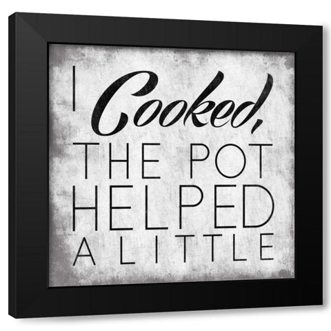 THE POT Black Modern Wood Framed Art Print with Double Matting by OnRei