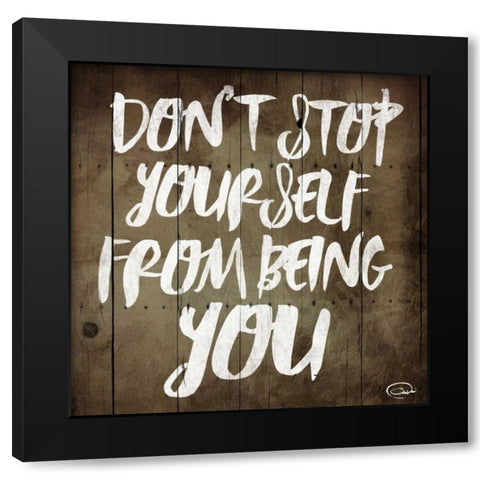 From Being You Wood Black Modern Wood Framed Art Print with Double Matting by OnRei